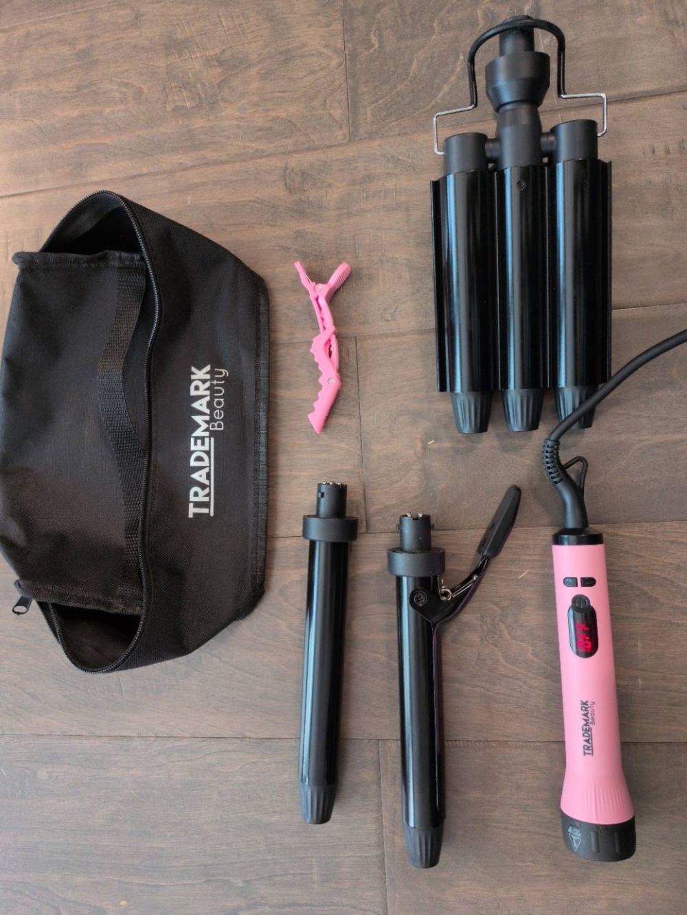 Trademark Beauty curling iron, wand and waver set